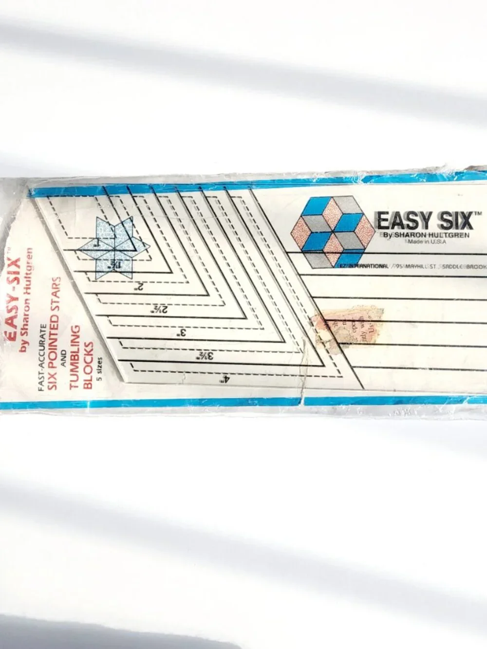 Easy Six Quilting Vintage Ruler by Hultgren